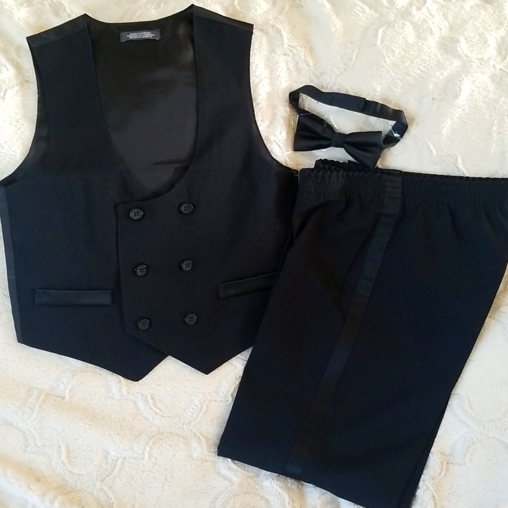 Boy's Van Huesen vest pants and bowtie